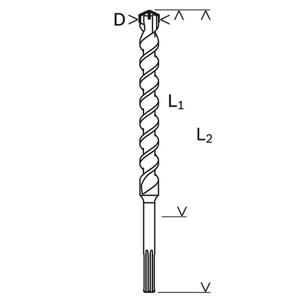 Wiertło do betonu Bosch SDS-MAX-4 30x200x320mm