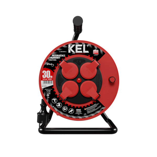 Przedłużacz bębnowy Kel Professional W-97055 30m 3x1,5