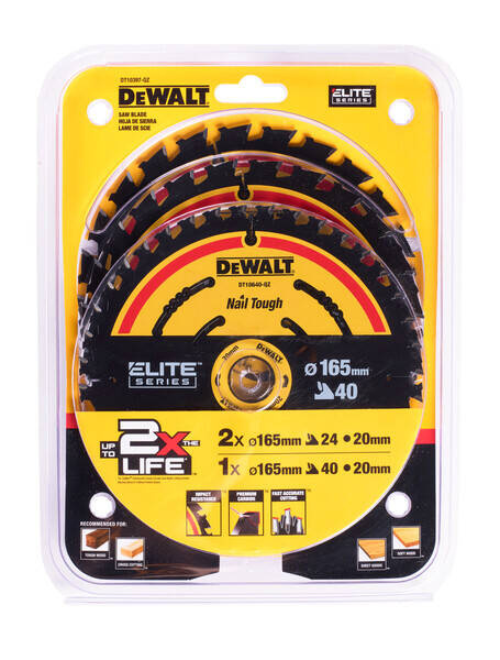 Zestaw 3 szt. tarcz do drewna Dewalt DT10397