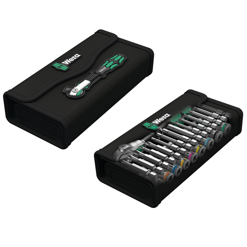 Zestaw kluczy nasadowych Wera 05004016001 + Grzechotka Zyklop Speed 1/4 8100 SA