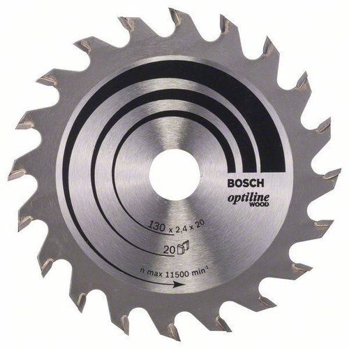 Tarcza pilarska Optiline Wood 130x20 Bosch 2608640582