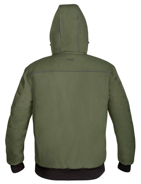 Kurtka ocieplana z kapturem OUTDOOR, zielona, NEO Tools 81-579-XXL