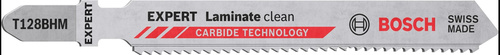 Brzeszczot do wyrzynarki EXPERT 'Laminate Clean' T128 BHM, 2 szt.