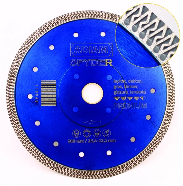 Tarcza diamentowa Adiam SPYDER 125 / 22,23 mm 110062
