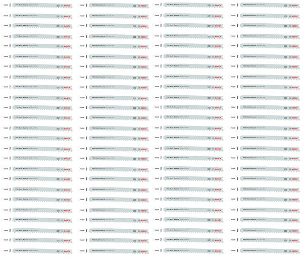 Zestaw 100 szt. brzeszczotów do wyrzynarek Bosch PRO Multi Material thick and thin T345XF, 132 mm 2608634486