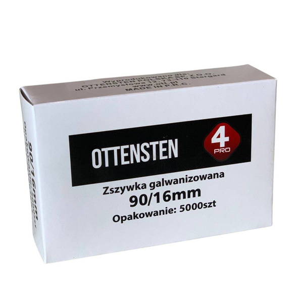 Zszywki stolarskie TYP90 16mm 5000 szt. ZST9016G1 Ottensten 4PRO