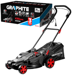 Kosiarka Graphite 59G475 - elektryczna, kosz na trawę 45L, 2000W