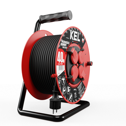 Przedłużacz bębnowy Kel Professional W-97056, 40M/3X1,5