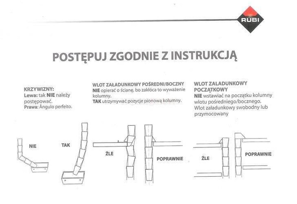 Stojak montażowy z wciągarką do zsypu Rubi 88520