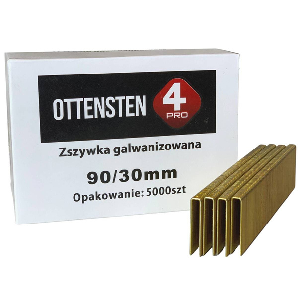 Zszywki stolarskie TYP90 30mm 5000 szt. ZST9030G1 Ottensten 4PRO