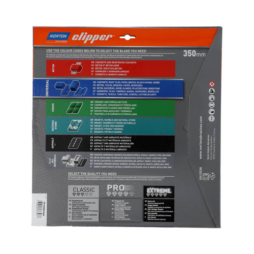 Tarcza diamentowa do cięcia betonu 350 x 25,4 mm Norton Clipper 70184607692