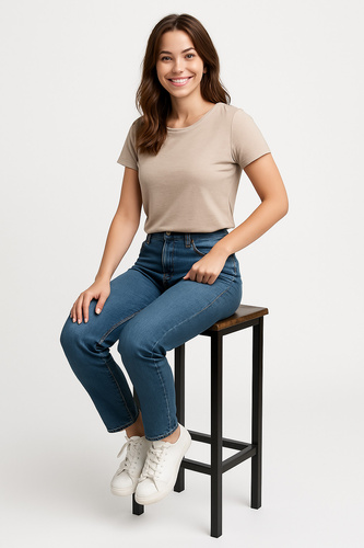 Stołek barowy Belivio PAX RUSTICAL OAK