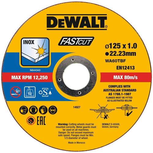 Zestaw 100 szt. tarcz do cięcia metalu Dewalt DT20540