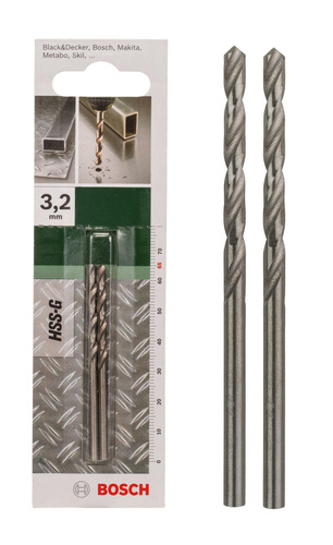 Zestaw 2 szt. wierteł do metalu 3,2x36x65 mm Bosch 2609255039