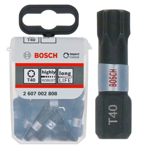 Bity udarowe T40 Bosch 2607002808 25 mm, 25 szt.