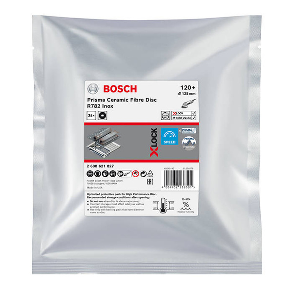 Tarcza fibrowa Bosch EXPERT R782 Prisma - P120, zestaw 25szt.