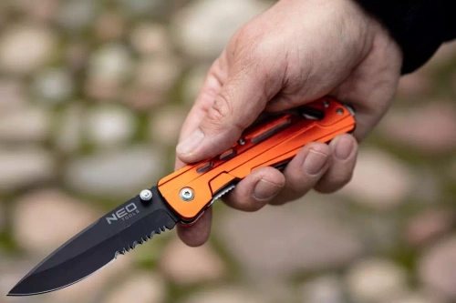 Składany nóż ratowniczy NEO Tools 63-026
