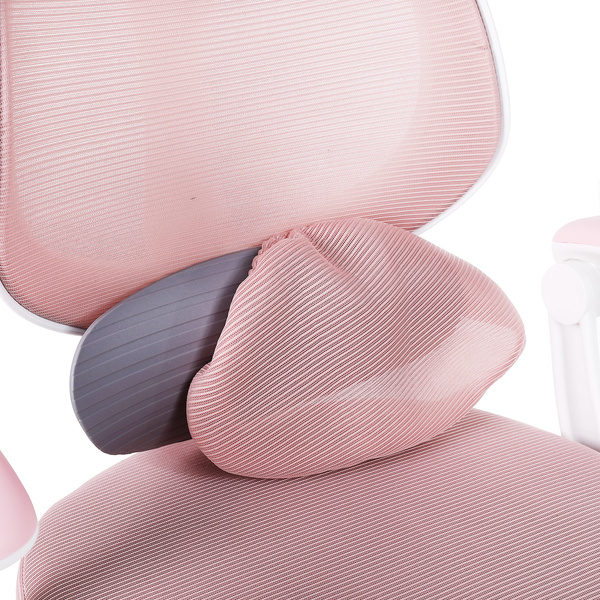 Fotel obrotowy Belivio VIVO różowy WER89084-outlet