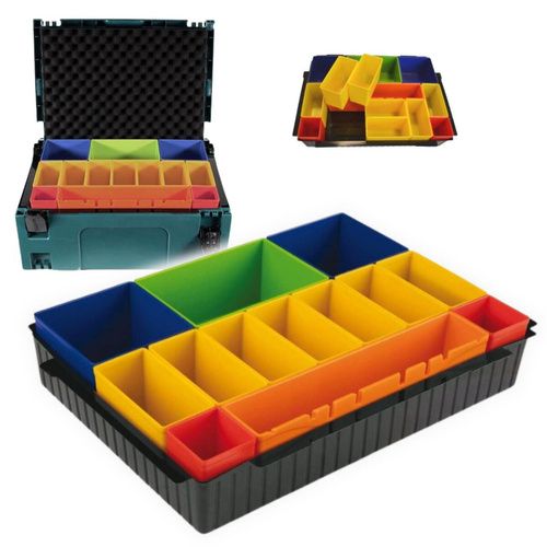 Wkład z kolorowymi pudełkami do walizki MAKPAC Makita P-83652