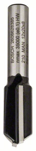 Frez prosty, 8 mm, D1 12 mm, L 19,6 mm, G 51 mm Bosch 2608628385