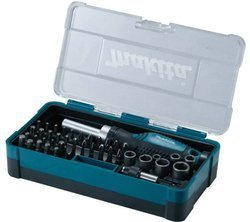 Zestaw bitów końcówek wkrętakowych, nasadek z grzechotką B-36170 Makita