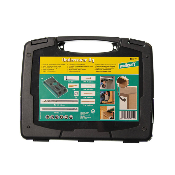 Zestaw do niewidocznych połączeń w drewnie Wolfcraft Undercover Jig WF4642000