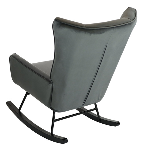 Fotel bujany Belivio BOLZANO grafitowy