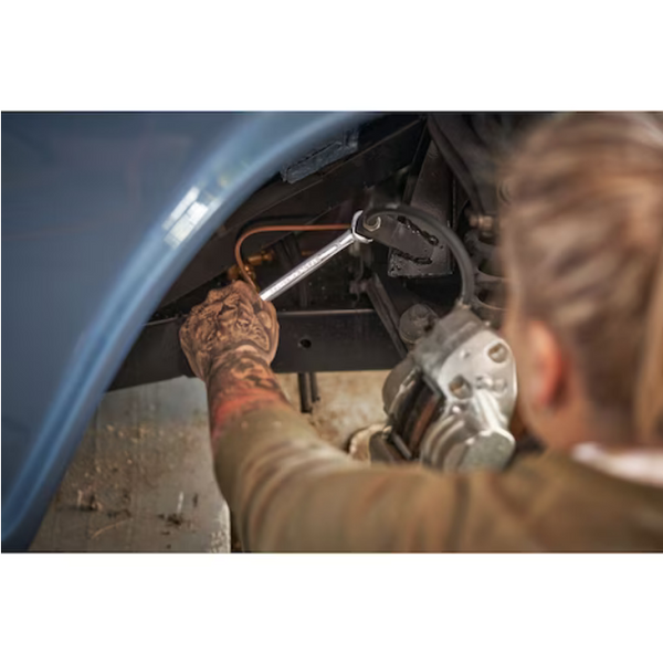 Zestaw kluczy płasko-oczkowych z grzechotką Stanley STMT82846-0