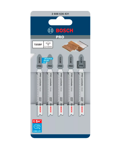 Brzeszczot do wyrzynarek T 101 BIF Bosch 2608636431 5 szt.