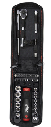 Zestaw 40-elementów, końcówek z grzechotką 44684 Wiha