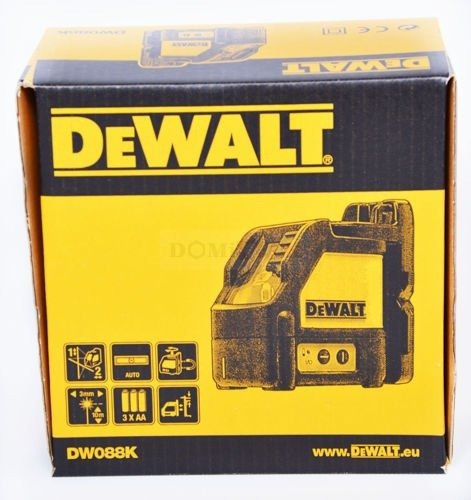 Zestaw Laser Krzyżowy DeWalt DW088KD z Detektorem 