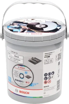 Zestaw 100 szt. tarcz tnących do metalu Bosch Line 115x1x22,23mm 2608626115