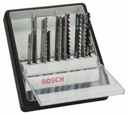 10-elem. zestaw brzeszczotów do wyrzynarki Robust Line do różnych rodzajów drewna (uchwyt T) Bosch 2607010540