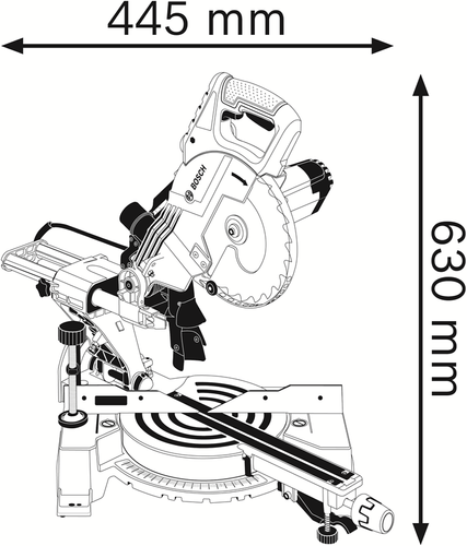 Ukośnica Bosch GCM 80 SJ 0601B19001