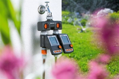 Rozdzielacz wody ogrodowy podwójny Gardena 08193-20