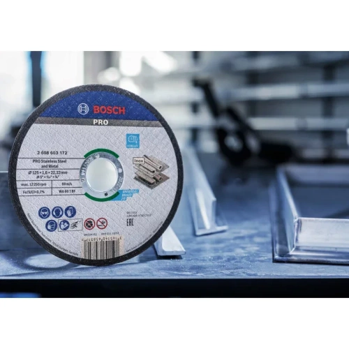 Tarcza do cięcia stali 125x22,23 mm Bosch 2608626114 - 100 szt.