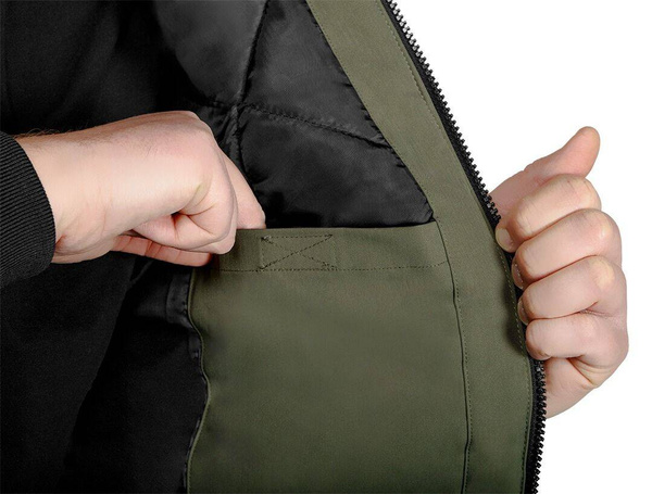 Kurtka ocieplana z kapturem OUTDOOR, zielona, NEO Tools 81-579-XXL