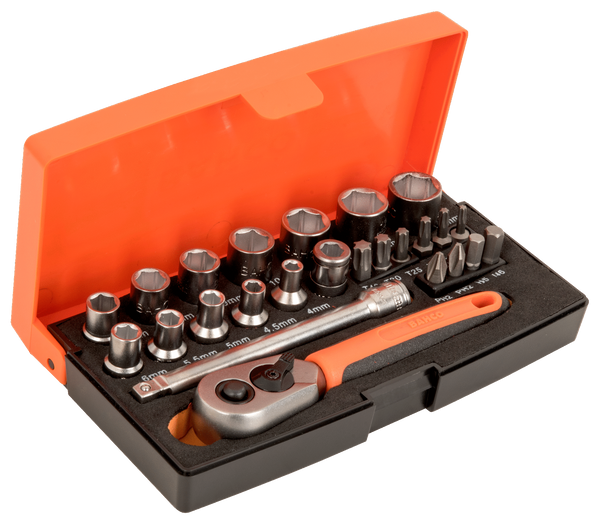 Zestaw kluczy nasadowych Bahco SL25 25 el.