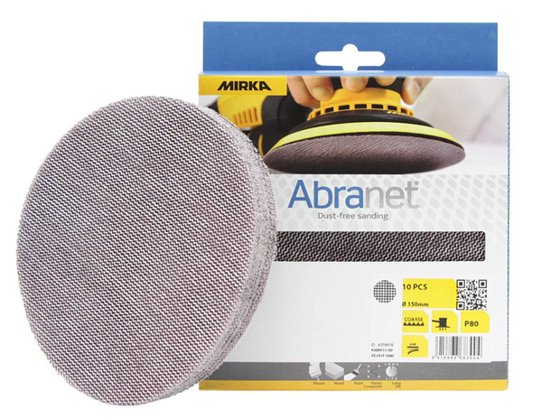 Krążki szlifierskie 150 mm P80 Mirka Abranet AE241F1080 10 szt.