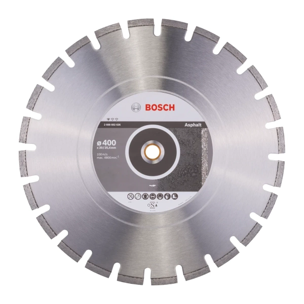 Tarcza do cięcia asfaltu 400x25,4 mm Bosch 2608602626