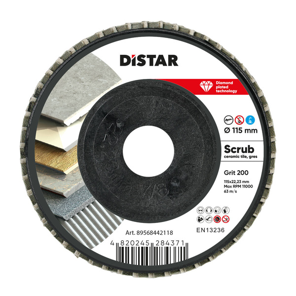 Diamentowa tarcza listkowa Distar 115x22,23 mm #200 89568442118