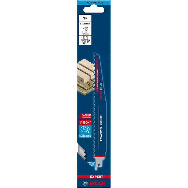 Brzeszczot do piły szablastej Bosch EXPERT Tough Wood S 1142 KHM
