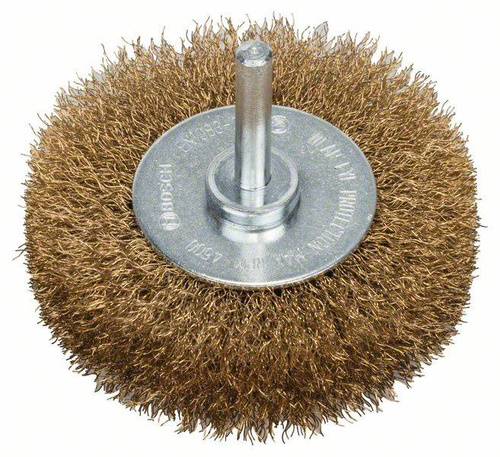 Szczotka tarczowa z drutu falistego 75 × 0,2 mm mosiądzowana Bosch 2608622054