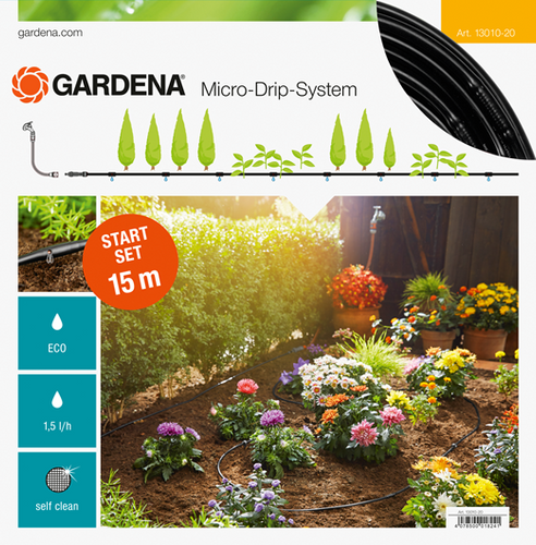 Linia kroplujaca do rzędów roślin - zestaw S Micro-Drip-System GARDENA 13010-20