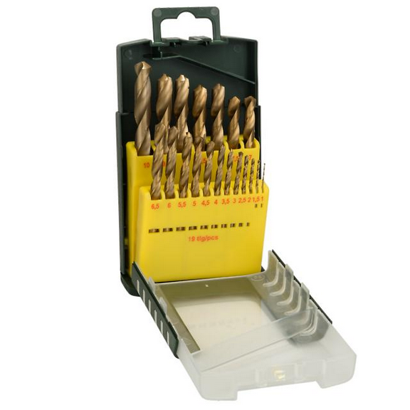 Wiertła do metalu Bosch HSS-TiN - zestaw 19 sztuk