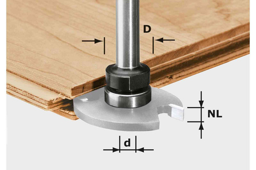 Trzpień frezarski  S8 1,5-5 KL16 Festool 499803