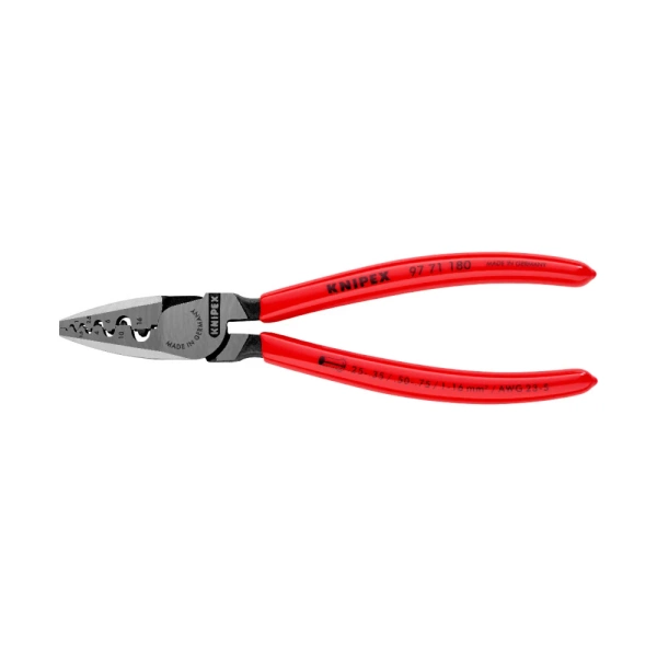 Szczypce do zagniatania tulejek kablowych 180 mm Knipex 9771180