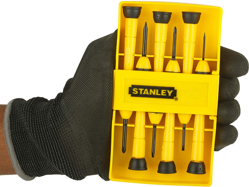 Zestaw 6 szt. wkrętów z bimateriałową rękojeścią Stanley 0-66-052