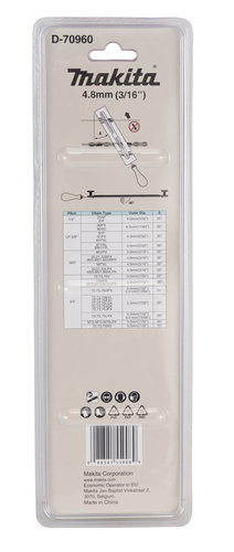 Pilnik okrągły Ø 4,8 mm z uchwytem Makita D-70960