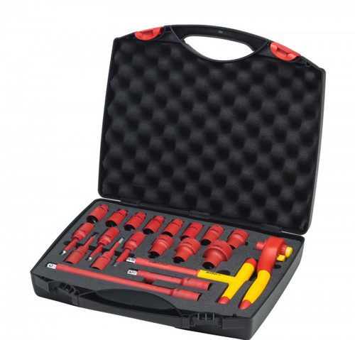 Zestaw 21-szt. kluczy grzechotkowych izolowany 1/2” WIHA 43024